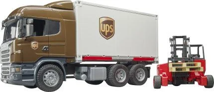 Camion porte container SCANIA avec chariot élévateur – Image 3