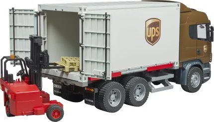 Camion porte container SCANIA avec chariot élévateur – Image 4