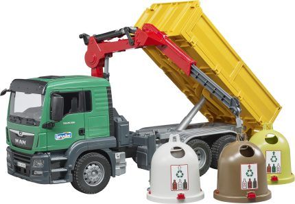 Camion grue avec container de recyclage MAN TG – Image 4