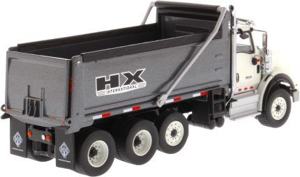 INTERNATIONAL HX620 8x4 benne, blanc et gris – Image 3