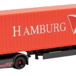 MAN TGX XXL 4x2 avec remorque porte-container et container 40 pieds