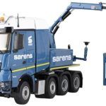 MERCEDES Arocs BigSpace 8x4 avec grue FASSI, Ballast box et générateur
