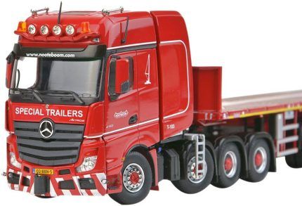 MERCEDES Actros2 GigaSpace 8x4 avec remorque plateau NOOTEBOOM 6 essieux – Image 3