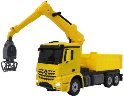Camion grue et benne MERCEDES Arocs, Voiture Radio commandé 2,4GHz "Prêt à rouler" – Image 3