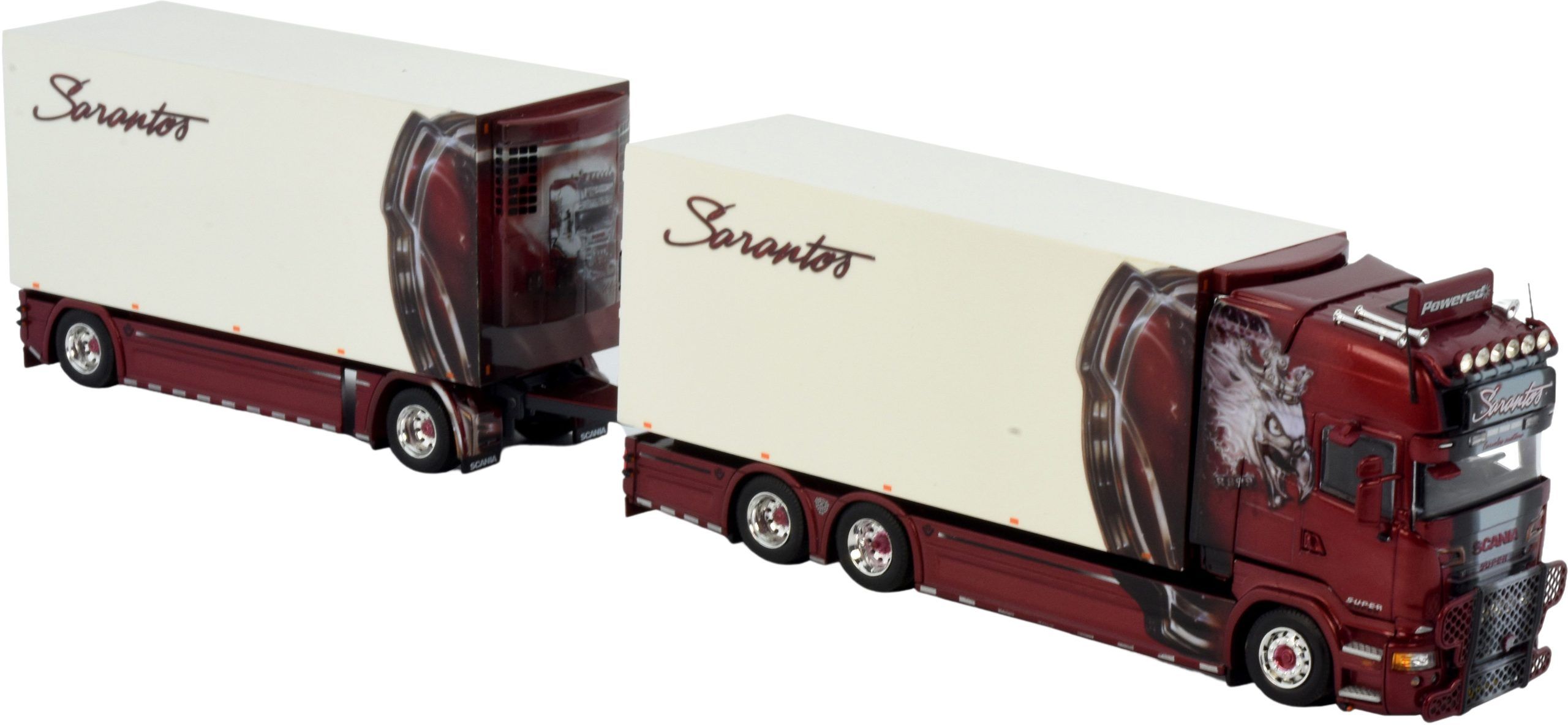 Figurine SCANIA Next génération 6x2 porteur avec remorque 2 Essieux NH PLANZER T