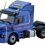 SCANIA Serie 3 Torpedo 6x2, bleu