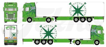SCANIA S Highline 4x2 avec remorque frigo 3 essieux – Image 5