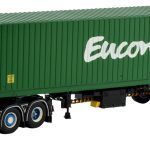 SCANIA S Highline CS20H 6x2 avec remorque porte-container et container 45 pieds