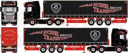 SCANIA S770 Highline CS20H 6x2 avec remorque bachée 3 essieux – Image 5