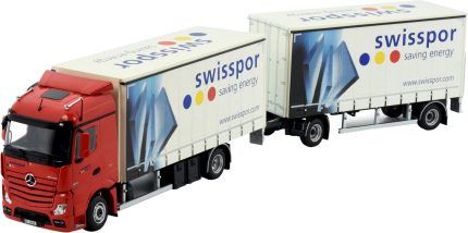 MERCEDES Actros BigSace 4x2 combiné porteur et remorque bachée
