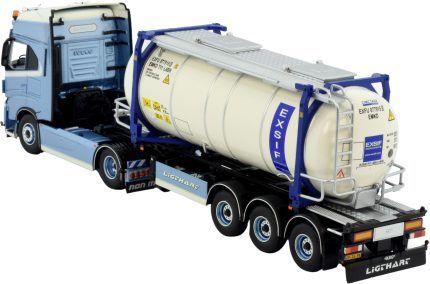 IVECO S-Way 4x2 avec remorque porte-container et citerne 20 pieds – Image 3