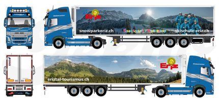 VOLVO FH4 Globetrotter 4x2 avec remorque frigo 3 essieux – Image 5