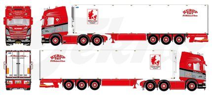 SCANIA R Topline 6x2 avec remorque frigo 3 essieux – Image 5