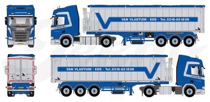 SCANIA R Highline 4x2 avec remorque de vrac basculante 3 essieux – Image 5