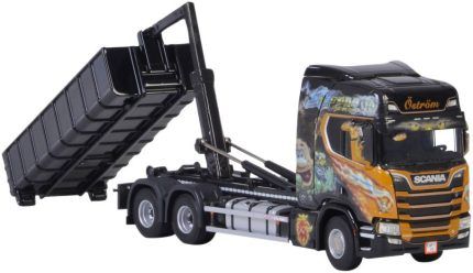 SCANIA R Highline CR20H 6x4 avec container amplirole PALFINGER 15m3 – Image 3