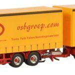 SCANIA Serie 3 Streamline 6x2 porteur et remorque bachée 1+2 essieux