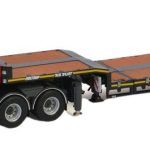 SCANIA R Normal  CR20H 8x4 avec grue PALFINGER PK92002 et remorque porte-engins 3 essieux