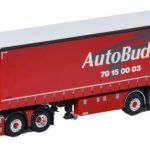 DAF XF Super Space Cab 4x2 avec remorque bachée 4 essieux et hayon arrière