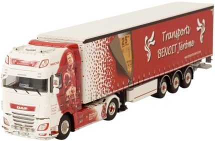 DAF XF Super Space Cab 4x2 avec remorque bachée 3 essieux – Image 3