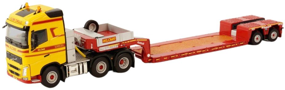 VOLVO FH4 Globetrotter 6x2 avec remorque porte-engins 2 essieux – Image 1
