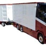 SCANIA S Highline 6x2 combiné porteur et remorque bétaillère