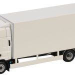 DAF CF Space Cab 4x2 Porteur tolée avec hayon, blanc