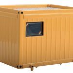 Container 10 pieds pour plateau, Jaune
