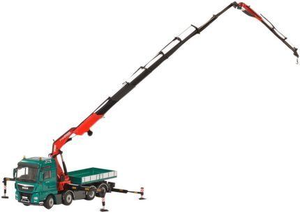 MAN TGX XXL 8x4 avec caisse et grue FASSI 1100 – Image 3
