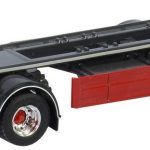 Remorque porte container déposable 1+2 essieux