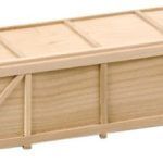 Caisse en bois de 18,50 cm