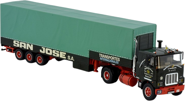 MACK F700 6x4 Porteur Avec Porte Containers Et Container 20 Pieds Transport Rynart