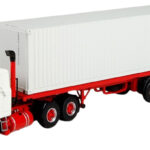 MACK F700 6x4 avec remorque plateau et  container 40 pieds