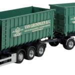 VOLVO FH4 Globetrotter XL 6x2 amplirole avec remorque et container 40m2