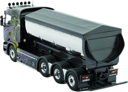 SCANIA R Topline 8x4 avec container asphalt  amplirole – Image 4