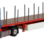 DAF XF105 Super Space Cab 4x2 avec remorque plateau 3 essieux