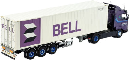 SCANIA Serie 3 Streamline 4x2 remorque container 3 essieux et container 40 pieds BELL – Image 3