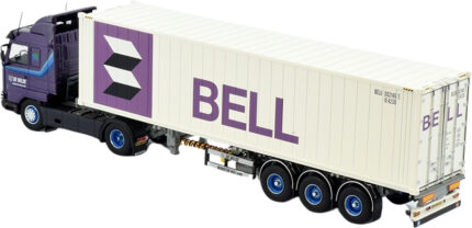 SCANIA Serie 3 Streamline 4x2 remorque container 3 essieux et container 40 pieds BELL – Image 4