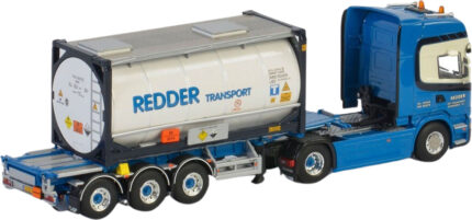SCANIA Streamline Topline 4x2 avec remorque porte-container et container 20 pieds – Image 3