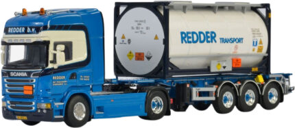 SCANIA Streamline Topline 4x2 avec remorque porte-container et container 20 pieds – Image 4