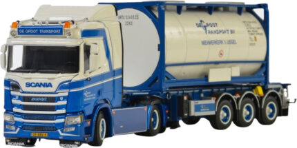 SCANIA R Nornal CR20N 4x2 avec remorque porte-container et container citerne 20 pieds – Image 4