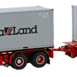 DAF 3300 8x2 combiné porteur et remorque porte-container avec container