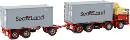 DAF 3300 8x2 combiné porteur et remorque porte-container avec container – Image 3