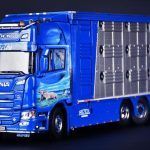 SCANIA S Highline 6x2 combiné porteur et remorque bétaillère