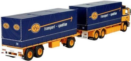 Coffret VOLVO F12 Globetrotter bachée et VOLVO F12 porteur – Image 3