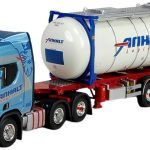 SCANIA S high 6x2 avec remorque container citerne