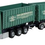 DAF XF Super Space Cab 8x4 porteur avec remorque amplirole et container 40m3
