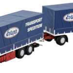 VOLVO F89 6x2 combiné porteur et remorque bachée