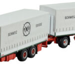 SCANIA 141 6x4 Combiné porteur avec remorque bachée