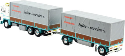 SCANIA 140 6x4 Combiné porteur avec remorque bachée – Image 3