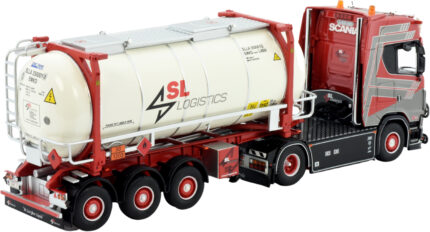 SCANIA S Highline 4x2 avec porte-container et container citerne 20 pieds – Image 4